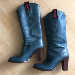 Gucci tall leather boots